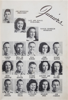 1948 Mickey Mantle High School Yearbook